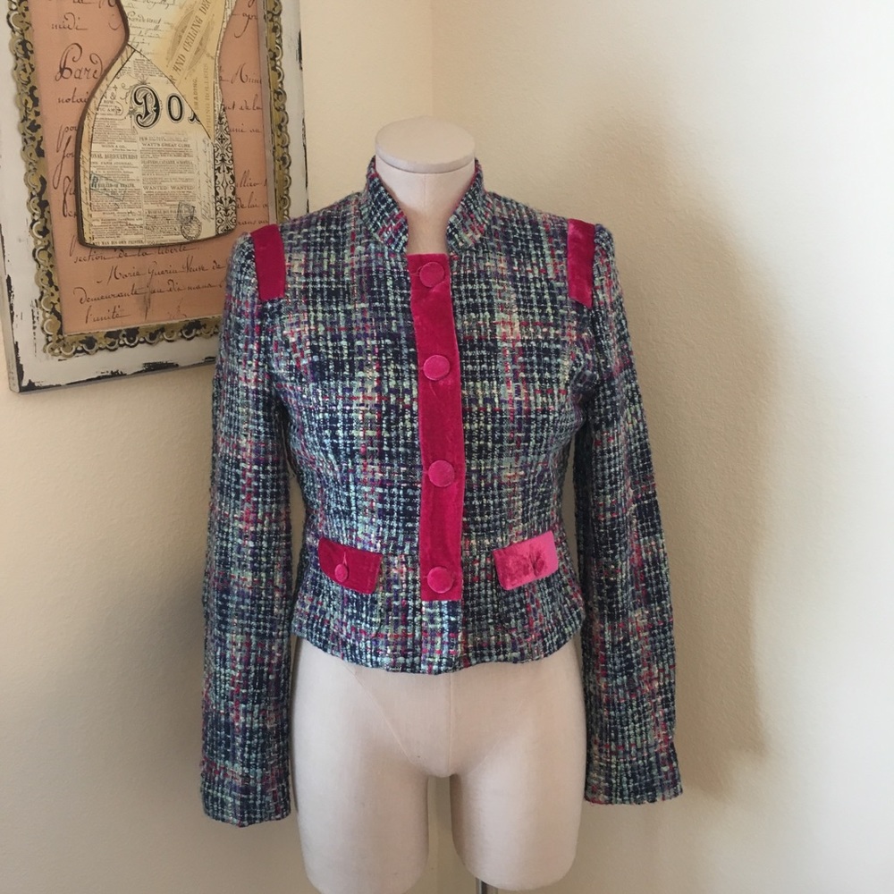Kenzie Girl Chic Tweed Jacket